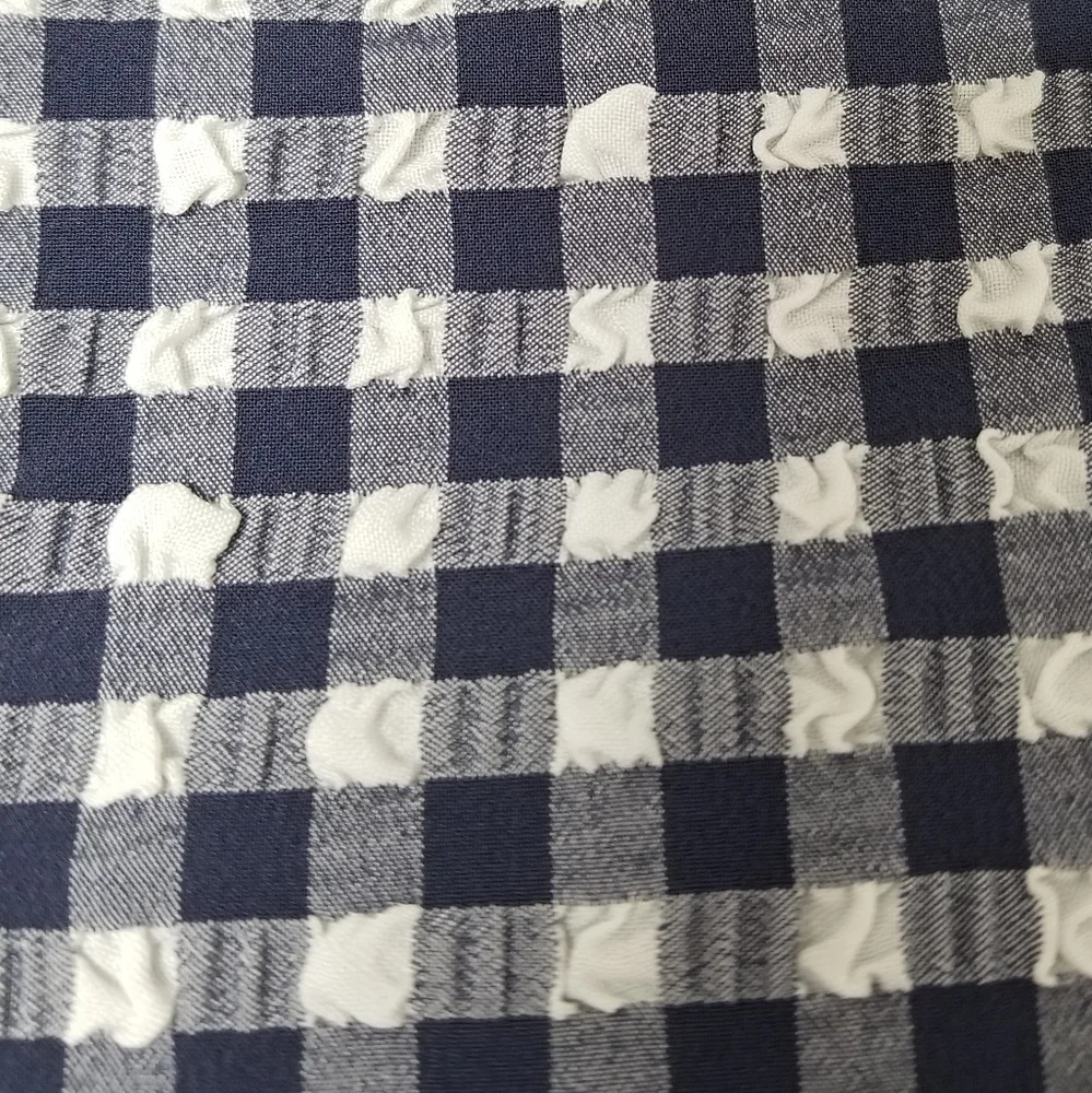 J.Crew Navy & White Gingham Puckered Cropped Seersucker Leggings XXXS-XS